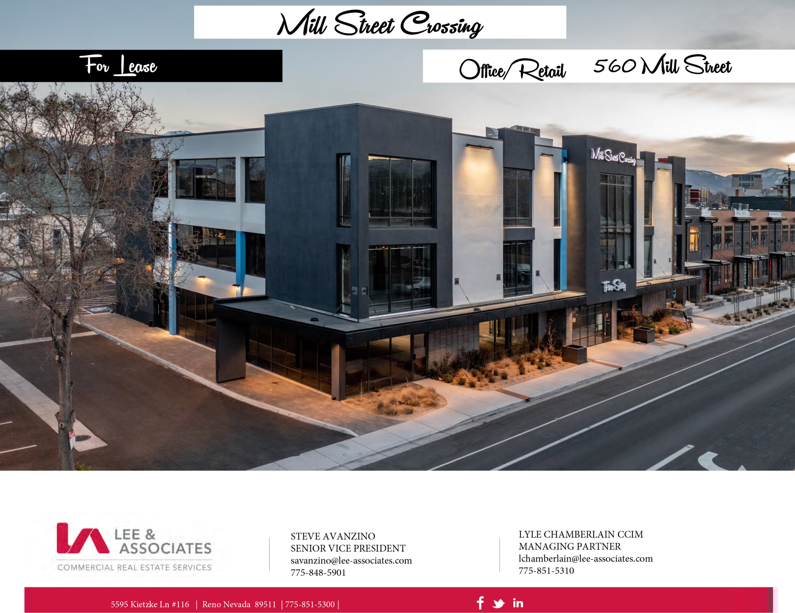 FOR LEASE - 560 Mill Street - Office/Retail